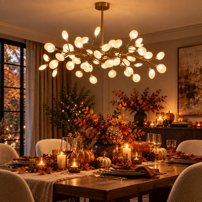 Seren Firefly Sputnik Chandelier 36 Light LED Ceiling Light for Living and Dining Rooms