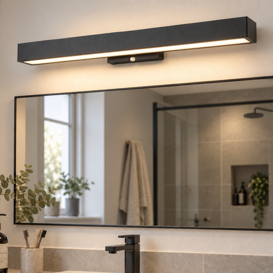 Verano Black Wall Light with Motion Sensor