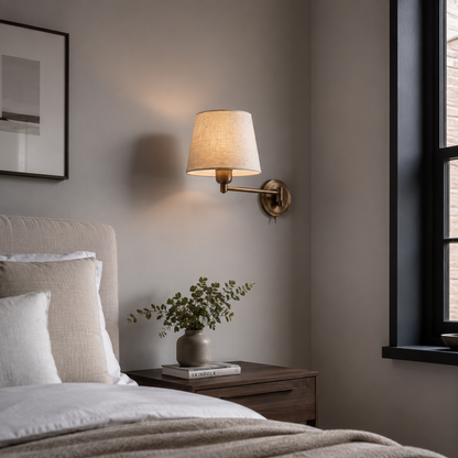 Marlow Antique Bronze Adjustable Wall Light