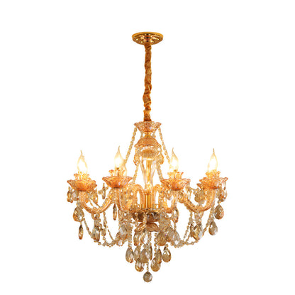 Glass candlelight chandelier product view
