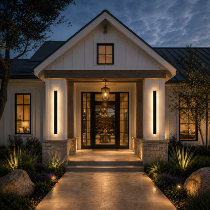 Arlo Black Linear Integrated LED Outdoor Wall Light